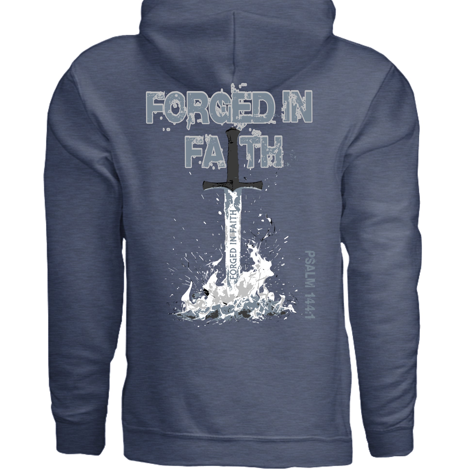 Heather Sport Dark Navy - G185 - BACK
