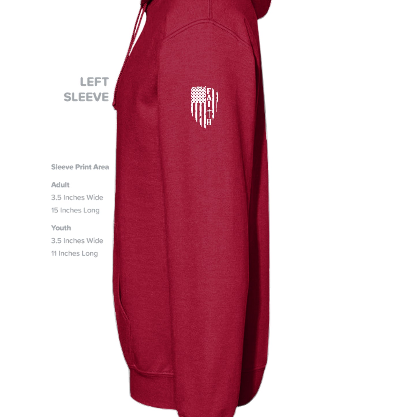 CARDINAL RED - G185 - SLEEVE_LEFT