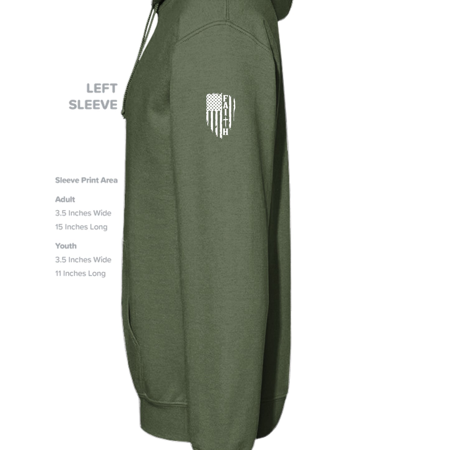 MILITARY GREEN - G185 - SLEEVE_LEFT