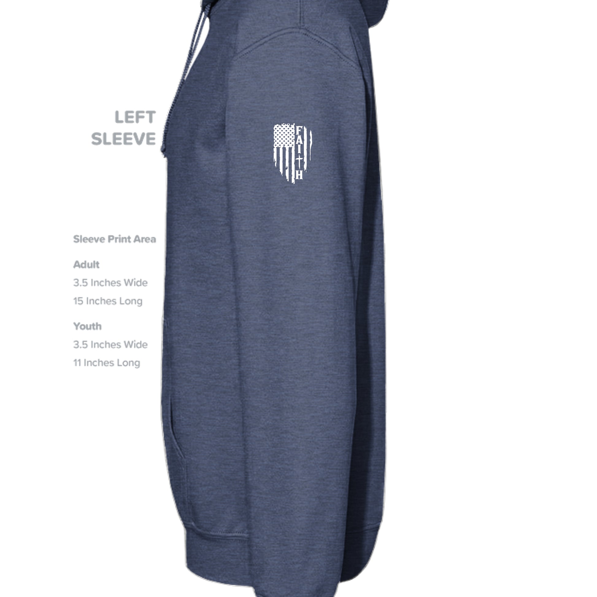 Heather Sport Dark Navy - G185 - SLEEVE_LEFT