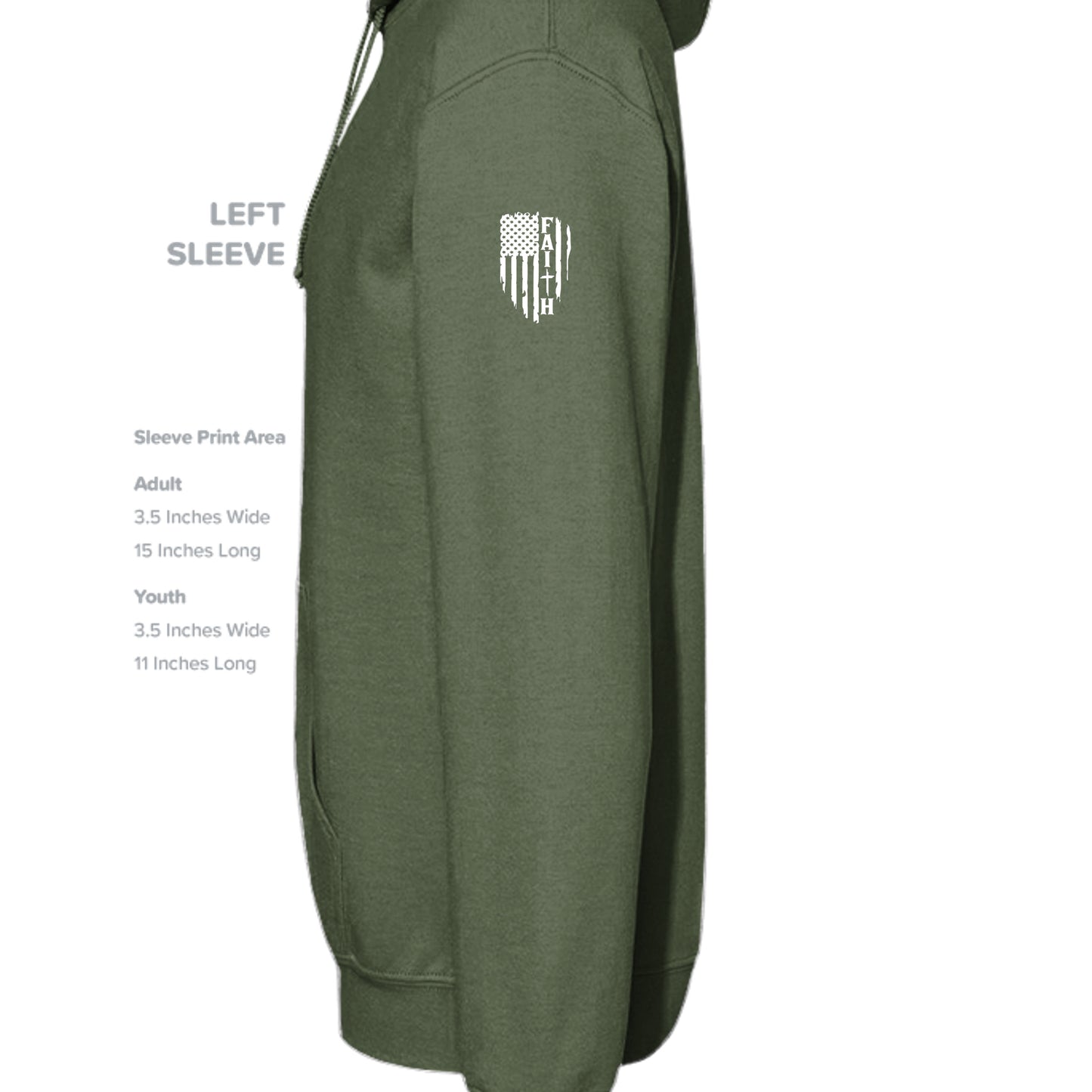 MILITARY GREEN - G185 - SLEEVE_LEFT
