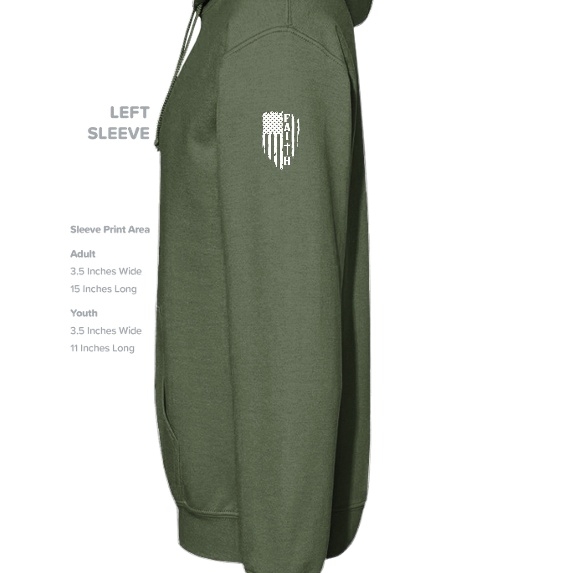 MILITARY GREEN - G185 - SLEEVE_LEFT